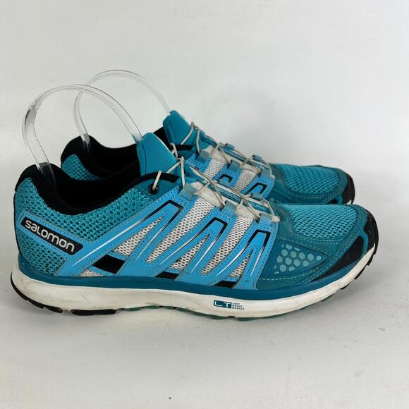 Salomon X Scream Sneaker Women's 8.5 Blue Lace Up Low Top Running Shoes 361920 - Picture 2 of 10